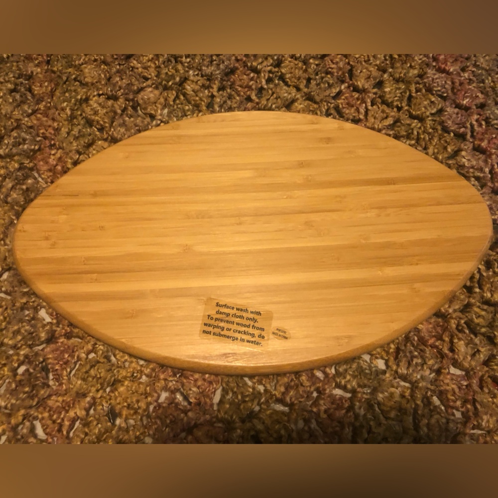 Seattle Seahawks Football-Shaped Cutting Board - Picture 4 of 6